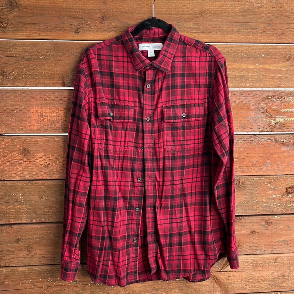 Old Navy large tall flannel